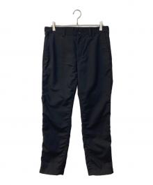 COMME des GARCONS COMME des GARCONS（コムデギャルソン コムデギャルソン）の古着「ウールトロピカル パッカリングトラウザー パンツ」｜ダークネイビー