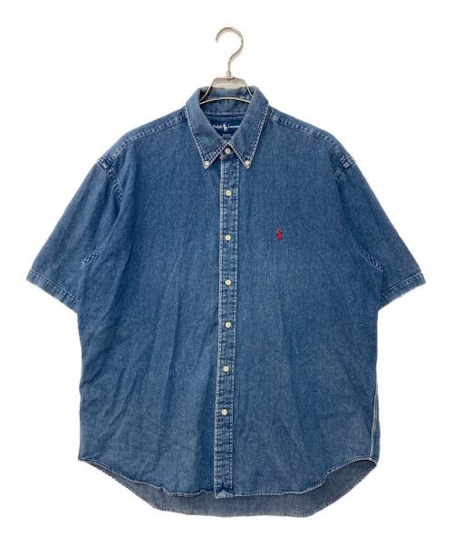 POLO RALPH LAUREN（ポロ・ラルフローレン）POLO RALPH LAUREN (ポロ・ラルフローレン) 90S BLAKE デニムシャツ インディゴ サイズ:LLの古着・服飾アイテム