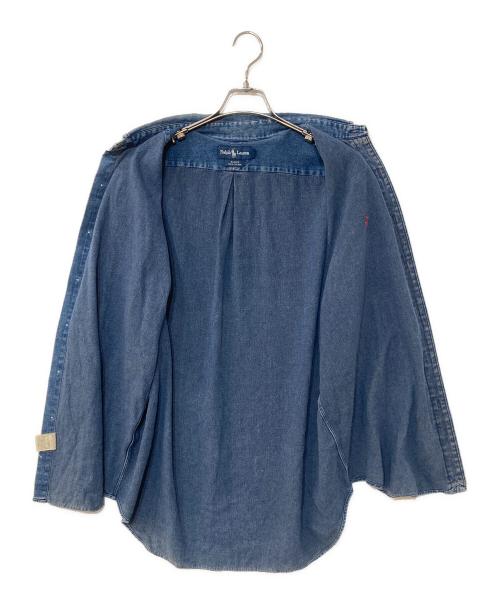 POLO RALPH LAUREN（ポロ・ラルフローレン）POLO RALPH LAUREN (ポロ・ラルフローレン) 90S BLAKE デニムシャツ インディゴ サイズ:LLの古着・服飾アイテム