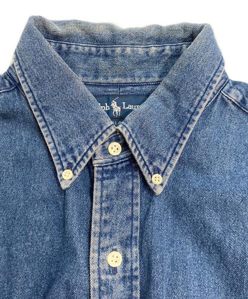 POLO RALPH LAUREN（ポロ・ラルフローレン）POLO RALPH LAUREN (ポロ・ラルフローレン) 90S BLAKE デニムシャツ インディゴ サイズ:LLの古着・服飾アイテム