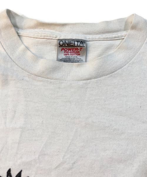 CALVIN AND HOBBES（カルビントホッブス）CALVIN AND HOBBES (カルビントホッブス) USED (ユーズド) 90‘sコミックプリントtee ホワイト サイズ:Lの古着・服飾アイテム
