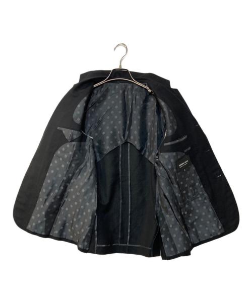 COMME des GARCONS HOMME DEUX（コムデギャルソン オム ドゥ）COMME des GARCONS HOMME DEUX (コムデギャルソン オム ドゥ) ウール リネン モヘア テーラードジャケット ブラック サイズ:XSの古着・服飾アイテム
