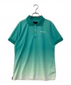 BRIEFINGブリーフィング）の古着「GRADATION POLO CR グラデーションポロシャツ」｜グリーン