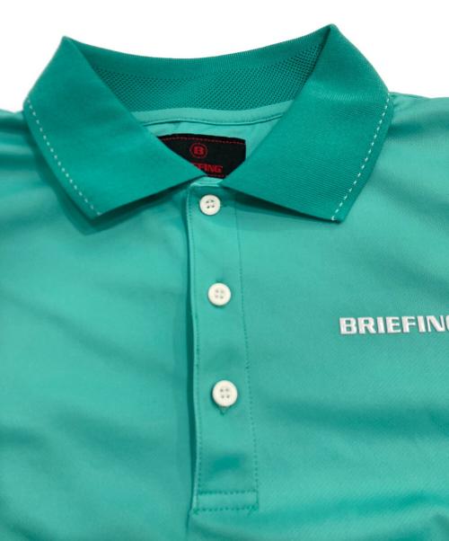 BRIEFING（ブリーフィング）BRIEFING (ブリーフィング) GRADATION POLO CR グラデーションポロシャツ  グリーン サイズ:Lの古着・服飾アイテム