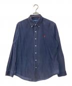 POLO RALPH LAURENポロ・ラルフローレン）の古着「CUSTOM FIT 細畝コーデュロイシャツ」｜ネイビー