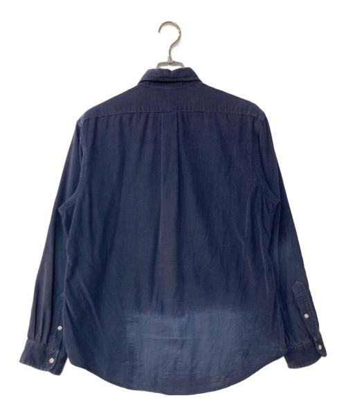 POLO RALPH LAUREN（ポロ・ラルフローレン）POLO RALPH LAUREN (ポロ・ラルフローレン) CUSTOM FIT 細畝コーデュロイシャツ ネイビー サイズ:LLの古着・服飾アイテム