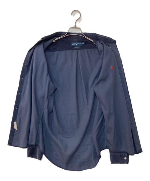 POLO RALPH LAUREN（ポロ・ラルフローレン）POLO RALPH LAUREN (ポロ・ラルフローレン) CUSTOM FIT 細畝コーデュロイシャツ ネイビー サイズ:LLの古着・服飾アイテム
