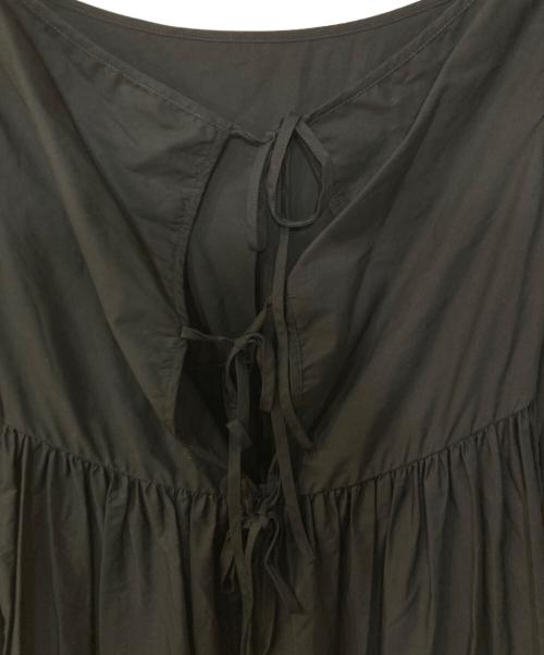 CECILIE BAHNSEN（セシリーバンセン）Cecilie Bahnsen (セシリーバンセン) HELENA GOWN パフスリーブ ギャザーワンピース ブラック サイズ:UK6の古着・服飾アイテム