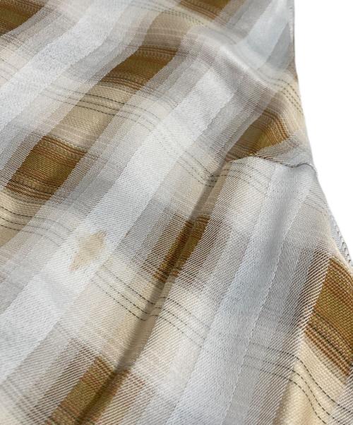 FUMIE=TANAKA（フミエタナカ）FUMIE=TANAKA (フミエタナカ) チェックキャミサロペット ベージュ サイズ:2の古着・服飾アイテム