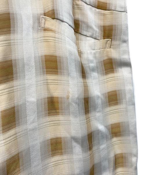 FUMIE=TANAKA（フミエタナカ）FUMIE=TANAKA (フミエタナカ) チェックキャミサロペット ベージュ サイズ:2の古着・服飾アイテム