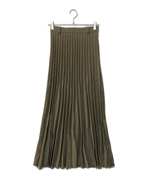 FUMIE=TANAKA（フミエタナカ）FUMIE=TANAKA (フミエタナカ) old pleats SK　オールドプリーツスカート　f20a-25 ブラウン サイズ:2の古着・服飾アイテム