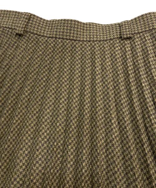 FUMIE=TANAKA（フミエタナカ）FUMIE=TANAKA (フミエタナカ) old pleats SK　オールドプリーツスカート　f20a-25 ブラウン サイズ:2の古着・服飾アイテム
