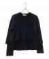 COMME des GARCONS SHIRT（コムデギャルソンシャツ）の古着「ウールレイヤードセーター」｜ブラック
