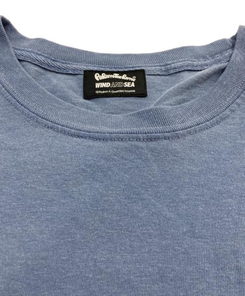 WIND AND SEA（ウィンダンシー）WIND AND SEA (ウィンダンシー) PARAPPA THE RAPPER (パラッパラッパー) THE RAPPER PARAPPA＆CCTC CHICKEN 長袖プリントTシャツ コラボTEE スカイブルー サイズ:Lの古着・服飾アイテム