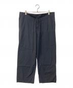 AURALEEオーラリー）の古着「WASHED FINX TWILL EASY WIDE PANTS ウォッシュドフィンクスツイルイージーワイドパンツ」｜ネイビー