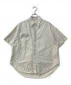 TODAYFULトゥデイフル）の古着「Halfsleeve Oxford Shirts オックスフォードオーバーサイズシャツ」｜ホワイト