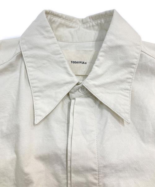 TODAYFUL（トゥデイフル）TODAYFUL (トゥデイフル) Halfsleeve Oxford Shirts オックスフォードオーバーサイズシャツ ホワイト サイズ:Fの古着・服飾アイテム