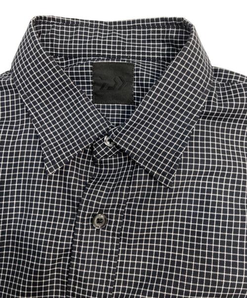 DAIWA PIER39（ダイワ ピア39）DAIWA PIER39 (ダイワ ピア39) TECH REGULAR COLLAR SHIRT L/S GRAPH PLAID テックレギュラーカラーシャツ ブラック×ホワイト サイズ:Mの古着・服飾アイテム