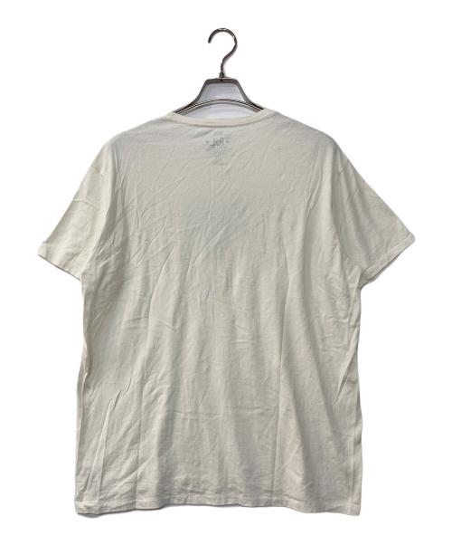 RRL（ダブルアールエル）RRL (ダブルアールエル) ロゴプリントTシャツ アイボリー サイズ:Lの古着・服飾アイテム