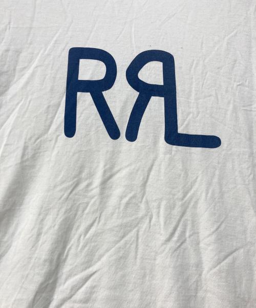 RRL（ダブルアールエル）RRL (ダブルアールエル) ロゴプリントTシャツ アイボリー サイズ:Lの古着・服飾アイテム