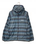 mont-bellモンベル）の古着「ウィンドブラストプリントパーカー」｜ネイビー