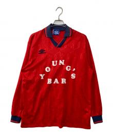 UMBRO（アンブロ）の古着「90`sプリントL/Sゲームシャツ」｜レッド