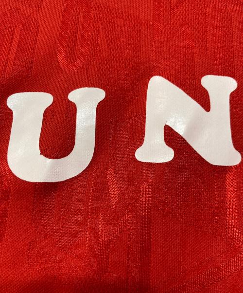 UMBRO（アンブロ）UMBRO (アンブロ) 90`sプリントL/Sゲームシャツ レッド サイズ:XLの古着・服飾アイテム