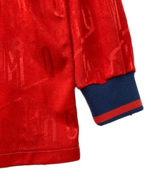 UMBRO（アンブロ）UMBRO (アンブロ) 90`sプリントL/Sゲームシャツ レッド サイズ:XLの古着・服飾アイテム