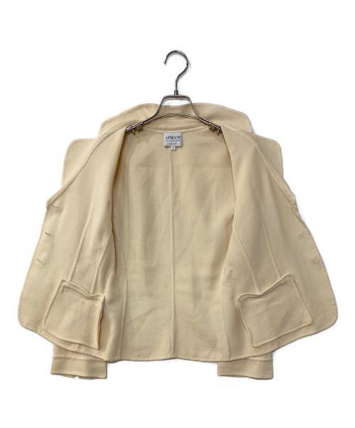 ARMANI COLLEZIONI（アルマーニ コレツィオーニ）ARMANI COLLEZIONI (アルマーニ コレツィオーニ) 3Bジャケット アイボリー サイズ:38の古着・服飾アイテム