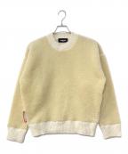 DSQUARED2ディースクエアード）の古着「FAUX SHEARLING ボアスウェット」｜アイボリー