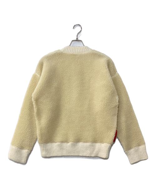 DSQUARED2（ディースクエアード）DSQUARED2 (ディースクエアード) FAUX SHEARLING ボアスウェット アイボリー サイズ:XSの古着・服飾アイテム