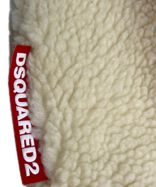 DSQUARED2（ディースクエアード）DSQUARED2 (ディースクエアード) FAUX SHEARLING ボアスウェット アイボリー サイズ:XSの古着・服飾アイテム