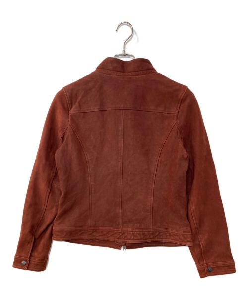 AVIREX Belle（アヴィレックス ベル）AVIREX Belle (アヴィレックス ベル) ラムスキンフーデッドライダース　RIDERS JACKET 6291013 ブラウン サイズ:Mの古着・服飾アイテム
