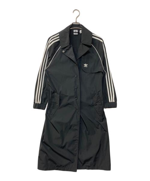 adidas（アディダス）adidas (アディダス) アディカラークラシックストレンチコート ブラック サイズ:Mの古着・服飾アイテム
