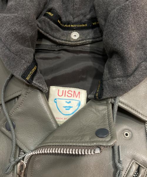 UNDERCOVERISM（アンダーカバーイズム）UNDERCOVERISM (アンダーカバーイズム) ドッキングレザーベスト グレー サイズ:4の古着・服飾アイテム