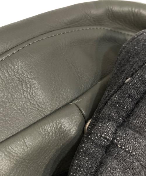 UNDERCOVERISM（アンダーカバーイズム）UNDERCOVERISM (アンダーカバーイズム) ドッキングレザーベスト グレー サイズ:4の古着・服飾アイテム