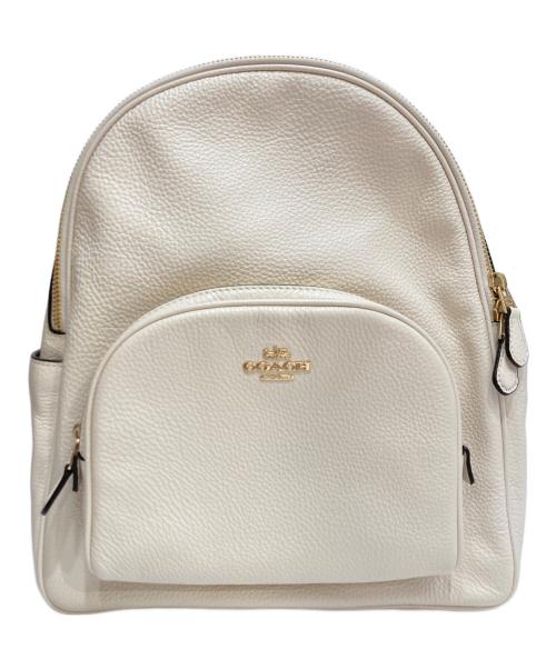 COACH（コーチ）COACH (コーチ) コート バックパック レザーリュック ホワイトの古着・服飾アイテム
