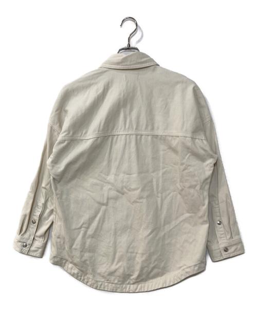 Calvin Klein Jeans（カルバンクラインジーンズ）Calvin Klein Jeans (カルバンクラインジーンズ) スナップボタンデニムシャツ　SNAP BUTTON DENIM SHIRT ホワイト サイズ:2XSの古着・服飾アイテム