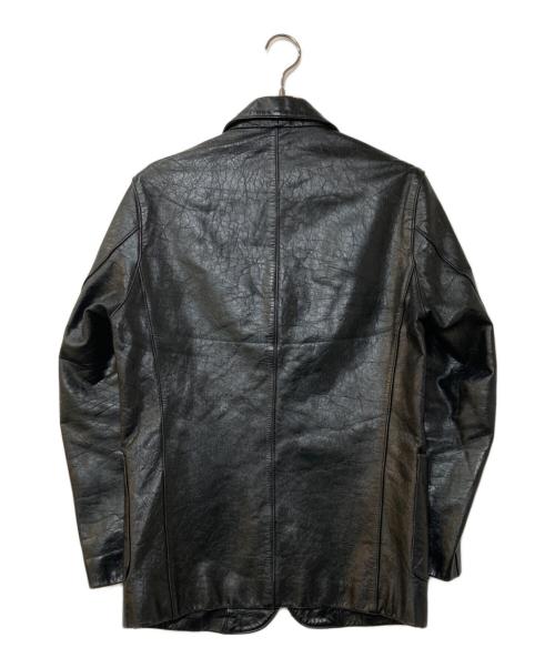 AVIREX（アヴィレックス）AVIREX (アヴィレックス) レザーテーラードジャケット ブラック サイズ:Mの古着・服飾アイテム
