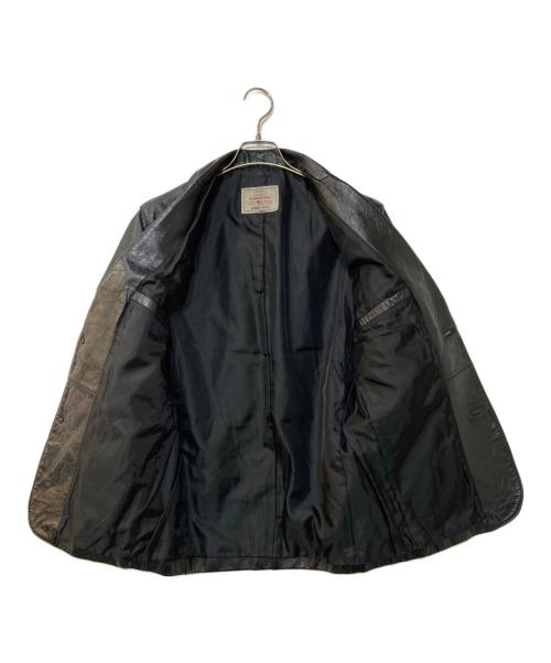 AVIREX（アヴィレックス）AVIREX (アヴィレックス) レザーテーラードジャケット ブラック サイズ:Mの古着・服飾アイテム