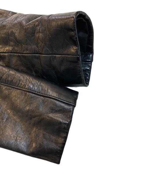 AVIREX（アヴィレックス）AVIREX (アヴィレックス) レザーテーラードジャケット ブラック サイズ:Mの古着・服飾アイテム