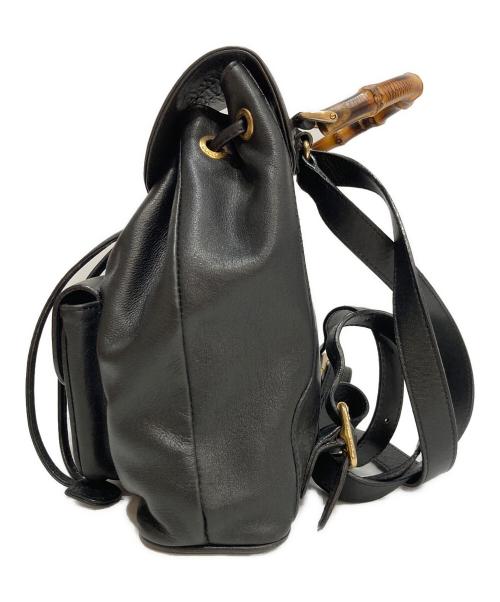 GUCCI（グッチ）GUCCI (グッチ) バンブー ハンドルバッグパック ブラックの古着・服飾アイテム