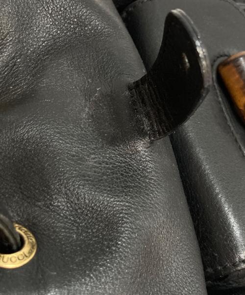 GUCCI（グッチ）GUCCI (グッチ) バンブー ハンドルバッグパック ブラックの古着・服飾アイテム