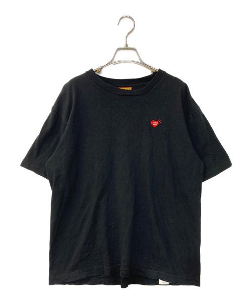 HUMAN MADE（ヒューマンメイド）HUMAN MADE (ヒューマンメイド) ワンポイントロゴ プリントTシャツ ブラック サイズ:Lの古着・服飾アイテム