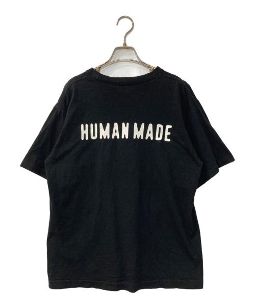 HUMAN MADE（ヒューマンメイド）HUMAN MADE (ヒューマンメイド) ワンポイントロゴ プリントTシャツ ブラック サイズ:Lの古着・服飾アイテム