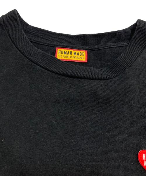 HUMAN MADE（ヒューマンメイド）HUMAN MADE (ヒューマンメイド) ワンポイントロゴ プリントTシャツ ブラック サイズ:Lの古着・服飾アイテム