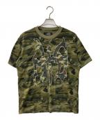AFBエーエフビー）の古着「カモ柄迷彩Tシャツ」｜グリーン