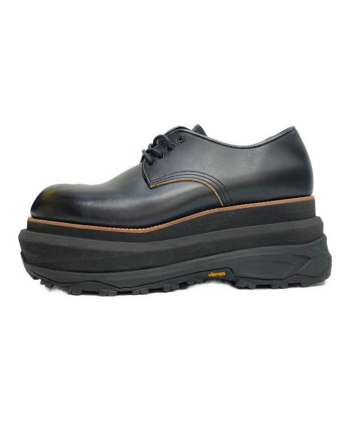 sacai（サカイ）sacai (サカイ) Leather Oxford ブラック サイズ:43の古着・服飾アイテム