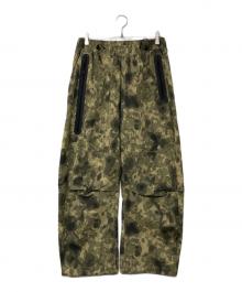 NIKE（ナイキ）の古着「カモ柄 ナイロンパンツ」｜ベージュ×オリーブ