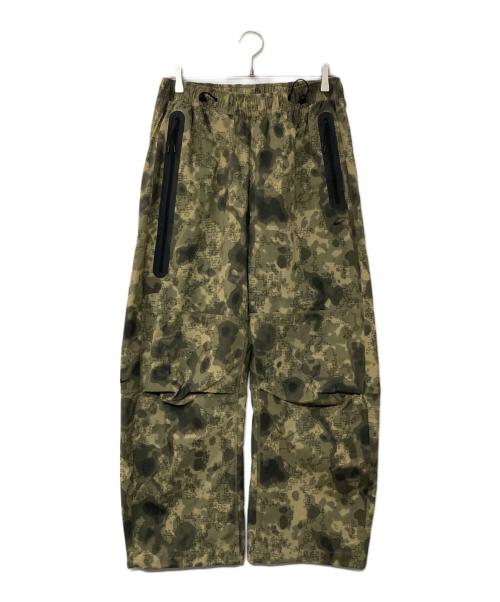 NIKE（ナイキ）NIKE (ナイキ) カモ柄 ナイロンパンツ ベージュ×オリーブ サイズ:Lの古着・服飾アイテム